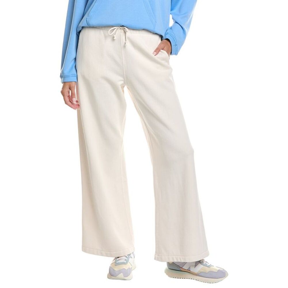 Vintage Havana Womens Heavyweight Garment Wide Leg Pant, White